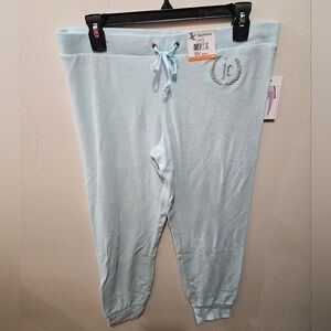Juicy Couture Blue Velour Y2K Inspired Pull On Stretch Jogger Sweatpants Medium